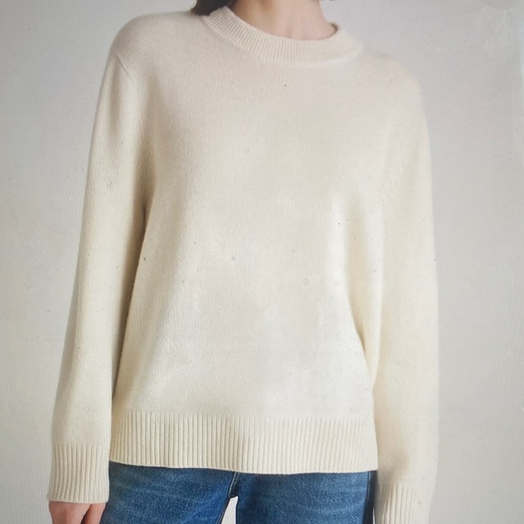 Quince Mongolian Cashmere Oversized Crewneck sweater-small - Picture 7 of 7